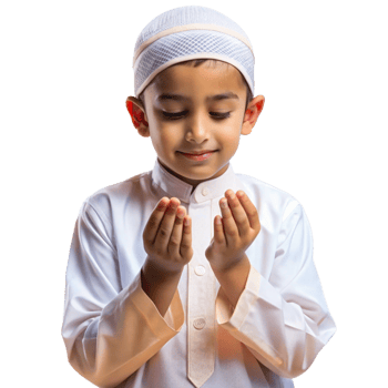 Boy sincerely raising hands for prayer in devotion png