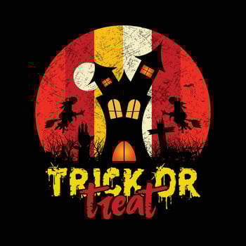 Track or Treat best T-shirt design vector