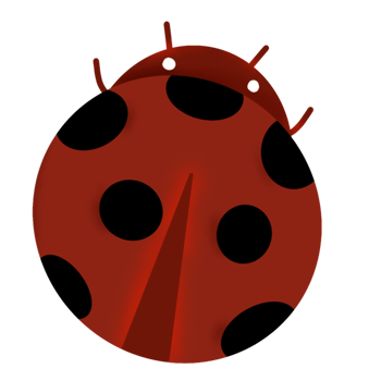 cute ladybug in the garden png