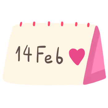 14 february calendar clip art png