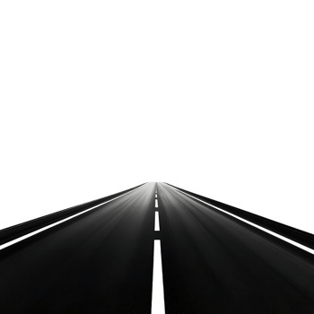 Pack Open Road Journey Asphalt Highway on Transparent Background for Adventure Promotions png