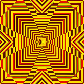 Seamless patterns of concentrics squares digital art abstract design vibrant colors top view visual harmony vector