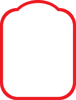 Red Rounded Rectangular Frame png