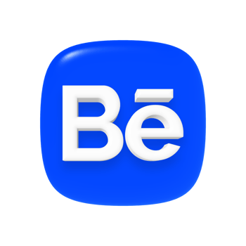 Behance app icon with transparent background png