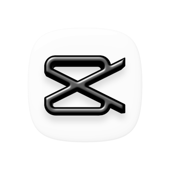 CapCut app icon with transparent background png