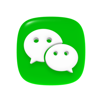 Wechat app icon on a transparent background png