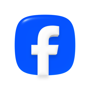 Facebook app icon on a transparent background png