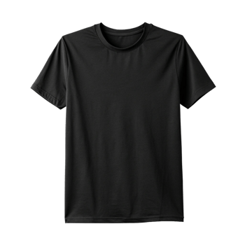 Blank black t-shirt mockup png