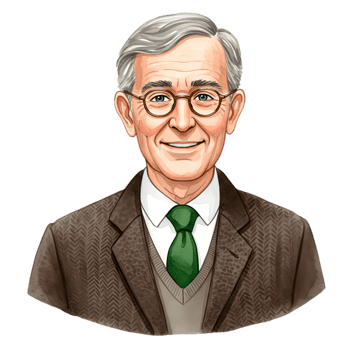 Smiling Senior Man Portrait Business Professional Illustration Art Face Aged Male Happy Image Older png