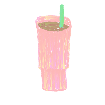 This drink is carefully painted with watercolors, giving it a beautiful and vibrant color png