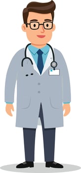 Doctor cartoon illustration vector
