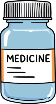 Medicine jar clipart vector