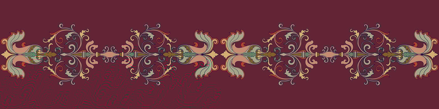 abstract border Patterns for decorating the pattern of the carpet. vector