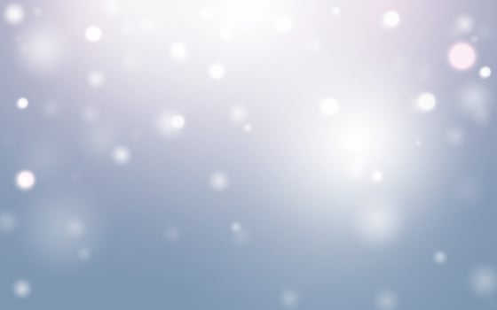 Soft Blue Bokeh with Dreamy Glow, Light and Airy Blurred Sparkles. Background decoration. vector