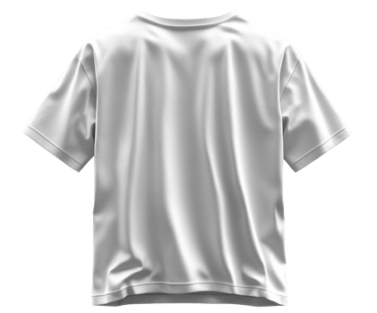 plain white t shirt with relaxed fit and short sleeves, perfect for casual wear png