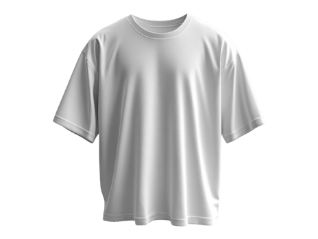 white t shirt with short sleeves, perfect for casual wear or layering. png