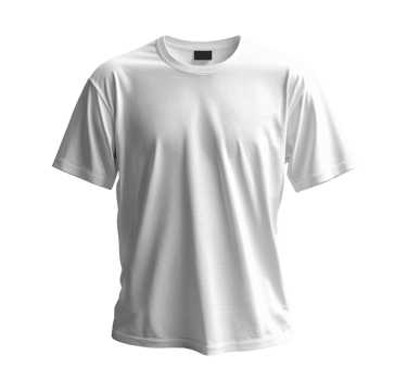 Plain white t shirt on transparency background, perfect for casual wear or branding png