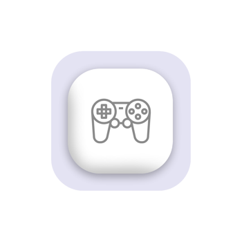 Game controller icon illustration flat png