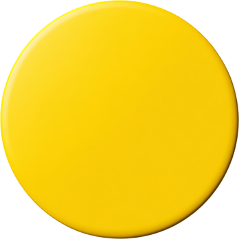 A vibrant, smooth, and glossy yellow circle stands out against a stark black background, radiating light and grabbing your attention with its hue. png