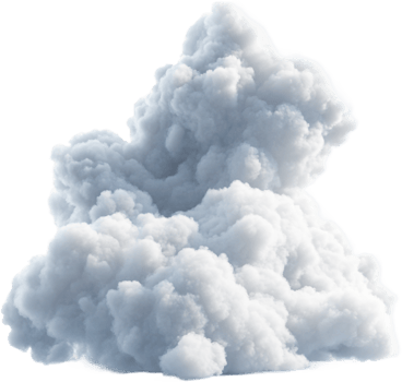 Fluffy cumulus cloud formation. Weather phenomenon, white and billowing, adds a dynamic element to skies, creating visually striking scenery. png