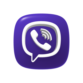 Viber app icon on a transparent background png