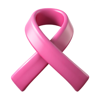 Pink ribbon illustration for awareness campaigns in business purpose png