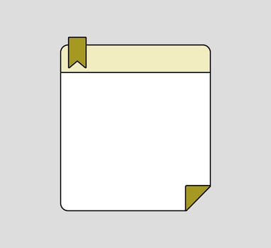 Clean Design Notepad with Grids vector