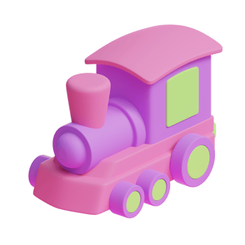 3d train child toy icon png