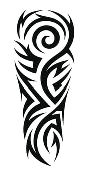 Tiny Yet Powerful Tribal Tattoos for Arms White Background vector