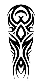 Chic and Minimalist Tribal Arm Tattoos for Ladies vector