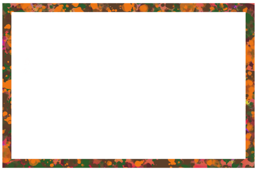 a frame with a colorful pattern on it png