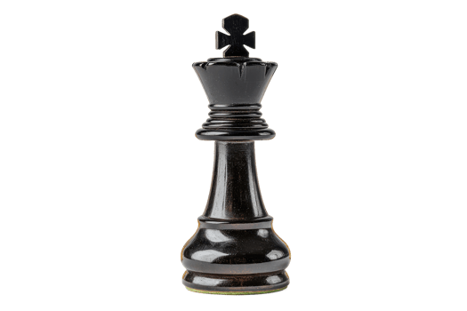 black chess king piece and its symbolis Glossy Mist png