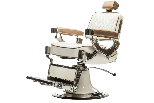 A barber chair and its appeal in vintage salon design. png