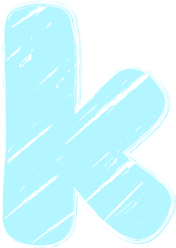 Pastel Hand drawn crayon, Letter k png