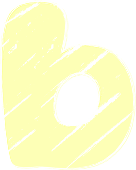 Pastel Hand drawn crayon, Letter b png