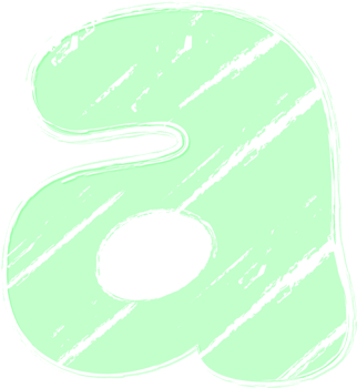 Pastel Hand drawn crayon, Letter a png