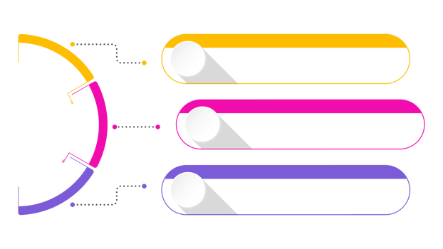 Infographic 3 options or step for presentation. png