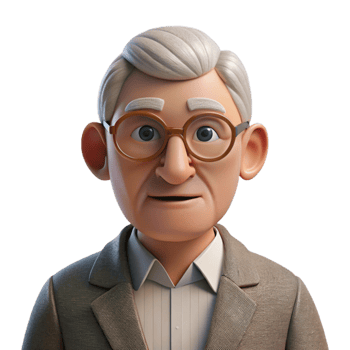 extraordinary creative elegant rustic Portrait of an elderly man with wrinkled skin and a wise gaze, wearing a tweed jacket and spectacles, low-key Rembrandt lighting, photorealistic, high quality... png