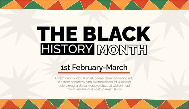 The Black History Month Celebration Banner vector