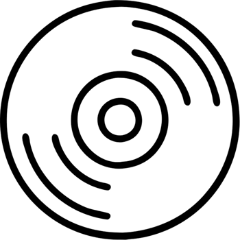 CD DVD in outline icon style, media and Technology theme. png