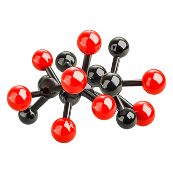 Colorful Molecular Structure Model Representing Chemical Bonds png