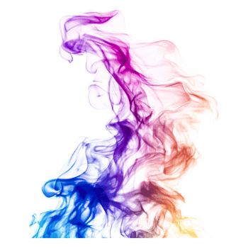 Colorful Smoke Swirls in Artistic Design for Background or Texture png