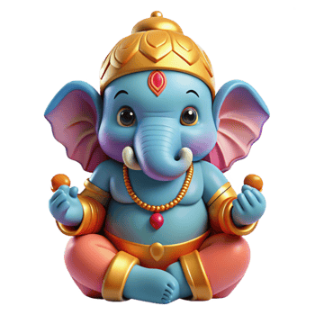 impressive traditional vibrant abstract A powerful Ganesh, remover of obstacles, vibrant and colorful, Hindu art style genuine 4K png