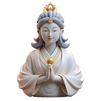 stunning vintage extraordinary artistic A benevolent Kannon, the Goddess of Mercy, radiating compassion, soft and serene lighting, Japanese art style original high quality png