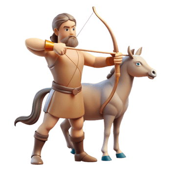 extraordinary artistic vibrant traditional A wise centaur teaching archery, soft and natural lighting, classical Greek style original premium png