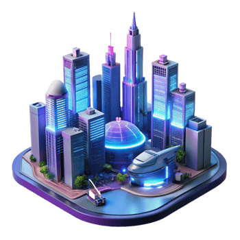 elegant rustic extraordinary creative A futuristic cityscape at night, towering holographic advertisements casting neon light onto flying vehicles, rendered in a pixel art style original authentic png