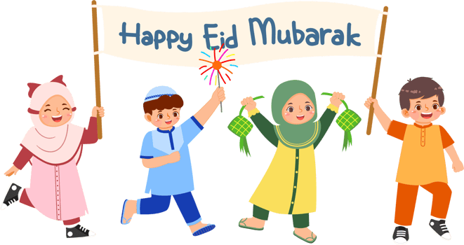 Children Celebrate Eid Together png