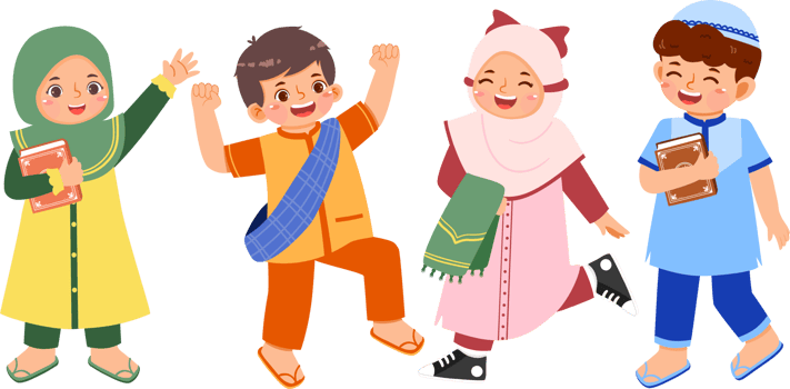 Cheerful Muslim Kids png