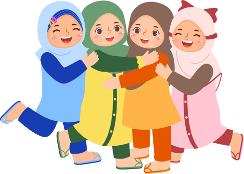 Friendship of Muslim Girl png