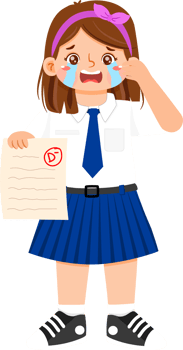 Schoolgirl Junior High Student Sad png